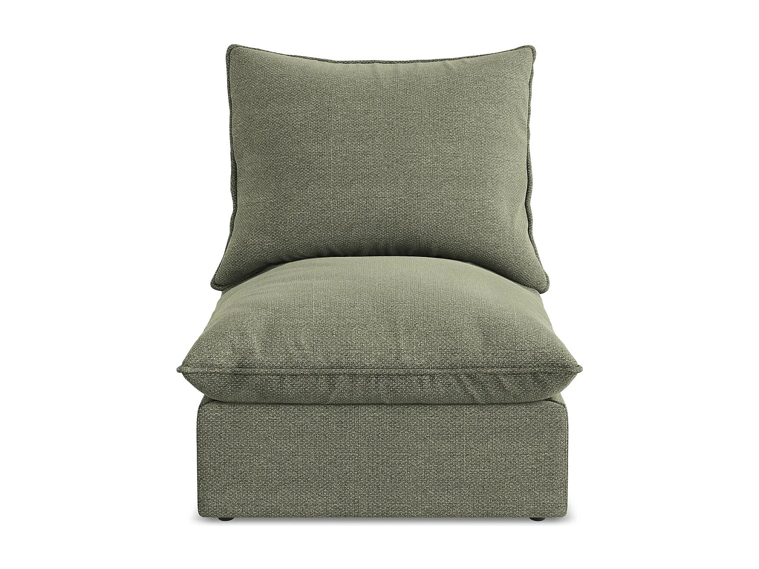 Modular - Mittelsofa - Bouclé - Olive - MANAO