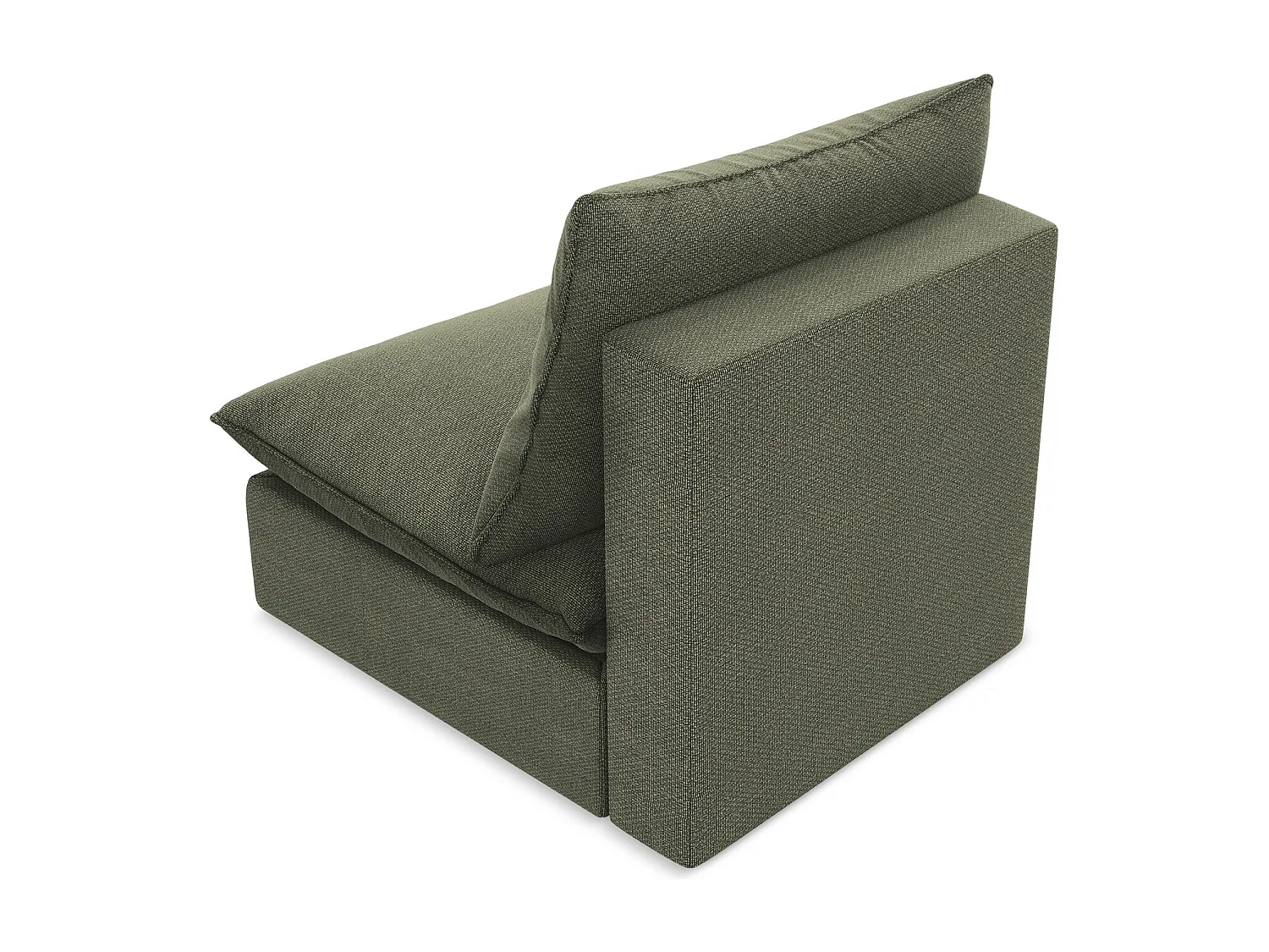 Modular - Mittelsofa - Bouclé - Olive - MANAO