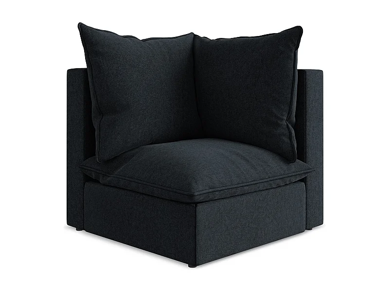 Modular - Ecksofa - Samt - Königsblau - MANAO