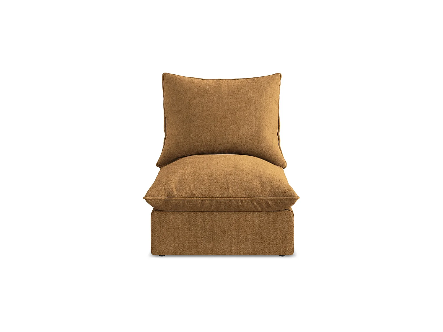 Bankmodule midden van terracotta textuurstof - RAVENNA