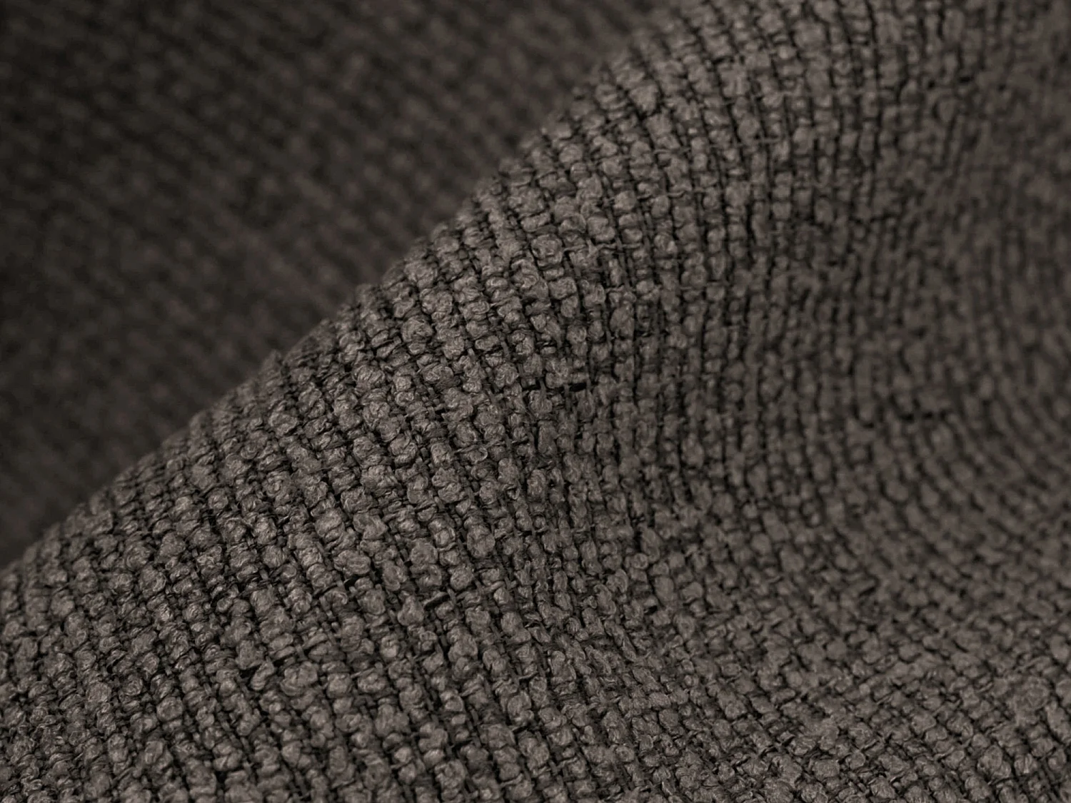 Fauteuil pour canapé modulable en tissu bouclette - chocolat - MANAO