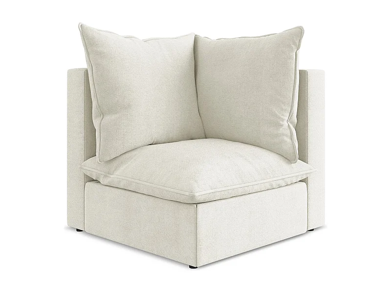 Modular - Ecksofa - Strukturstoff - Beige - MANAO