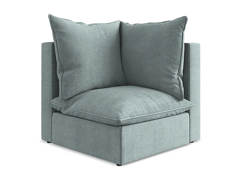 Modular - Ecksofa - Strukturstoff - Jeans - MANAO