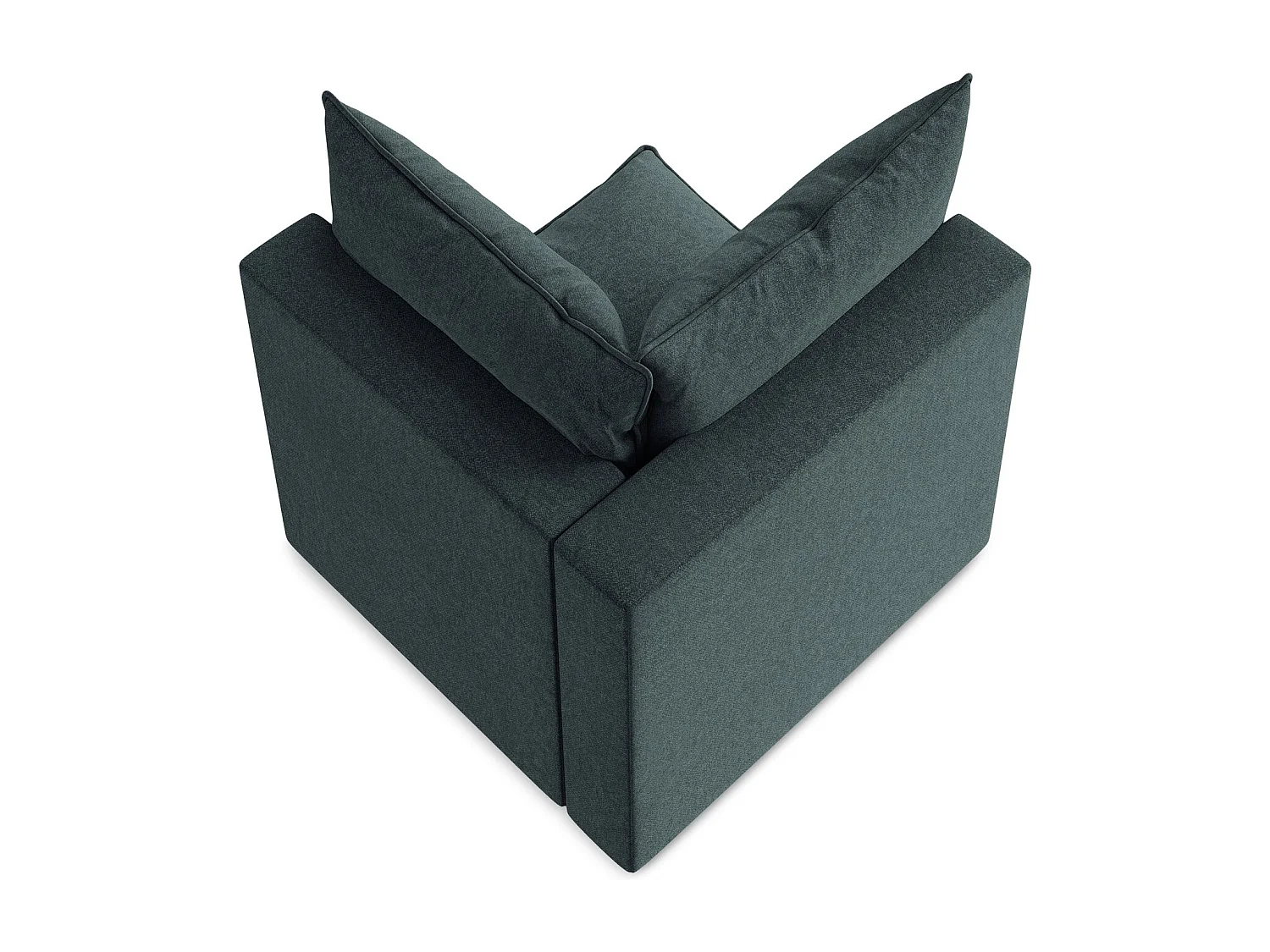 Bankmodule hoek van marien velours - MANAO