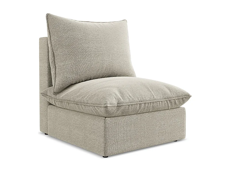 Modular - Mittelsofa - Bouclé - Taupe - MANAO