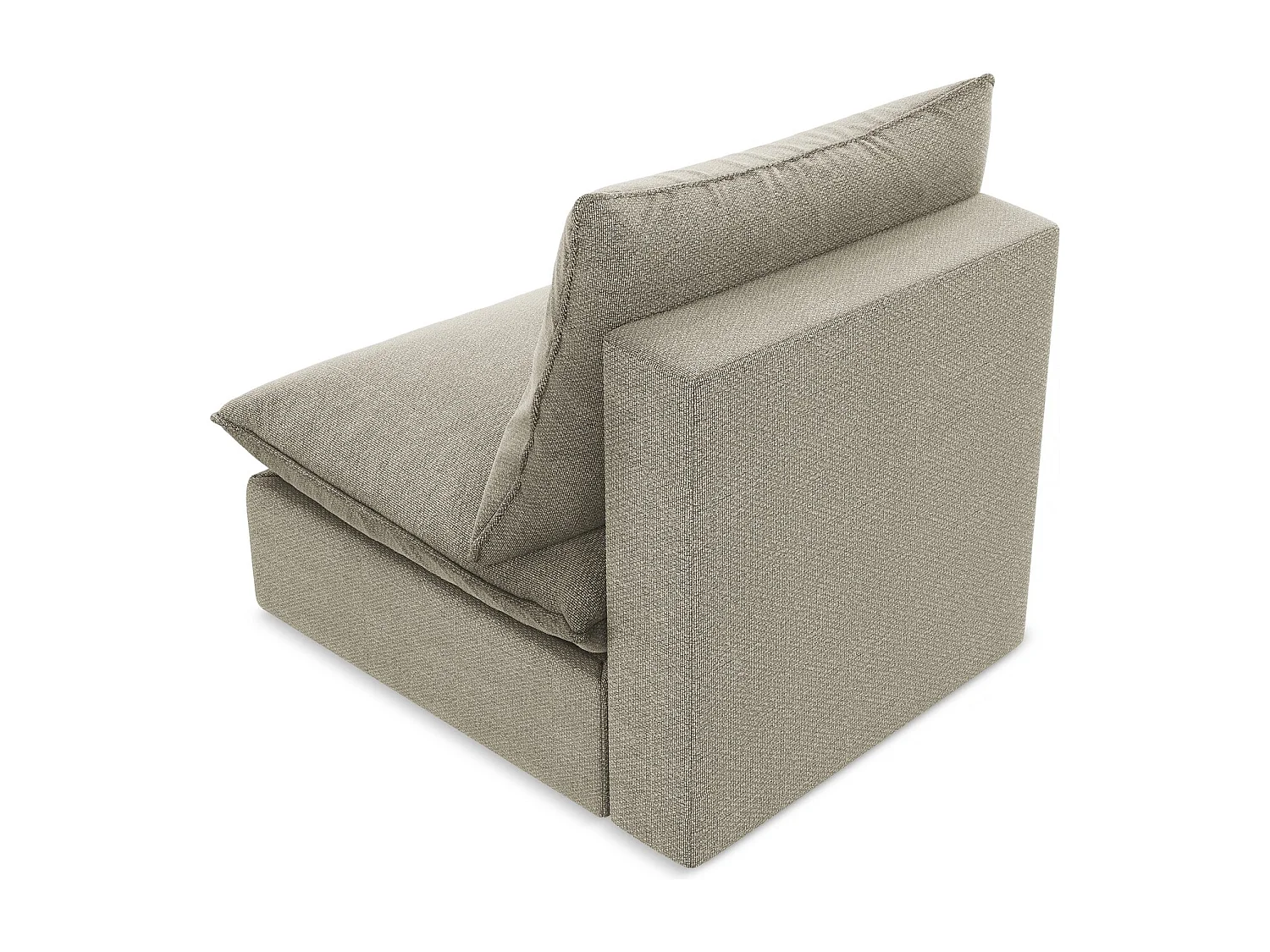 Modular - Mittelsofa - Bouclé - Taupe - MANAO