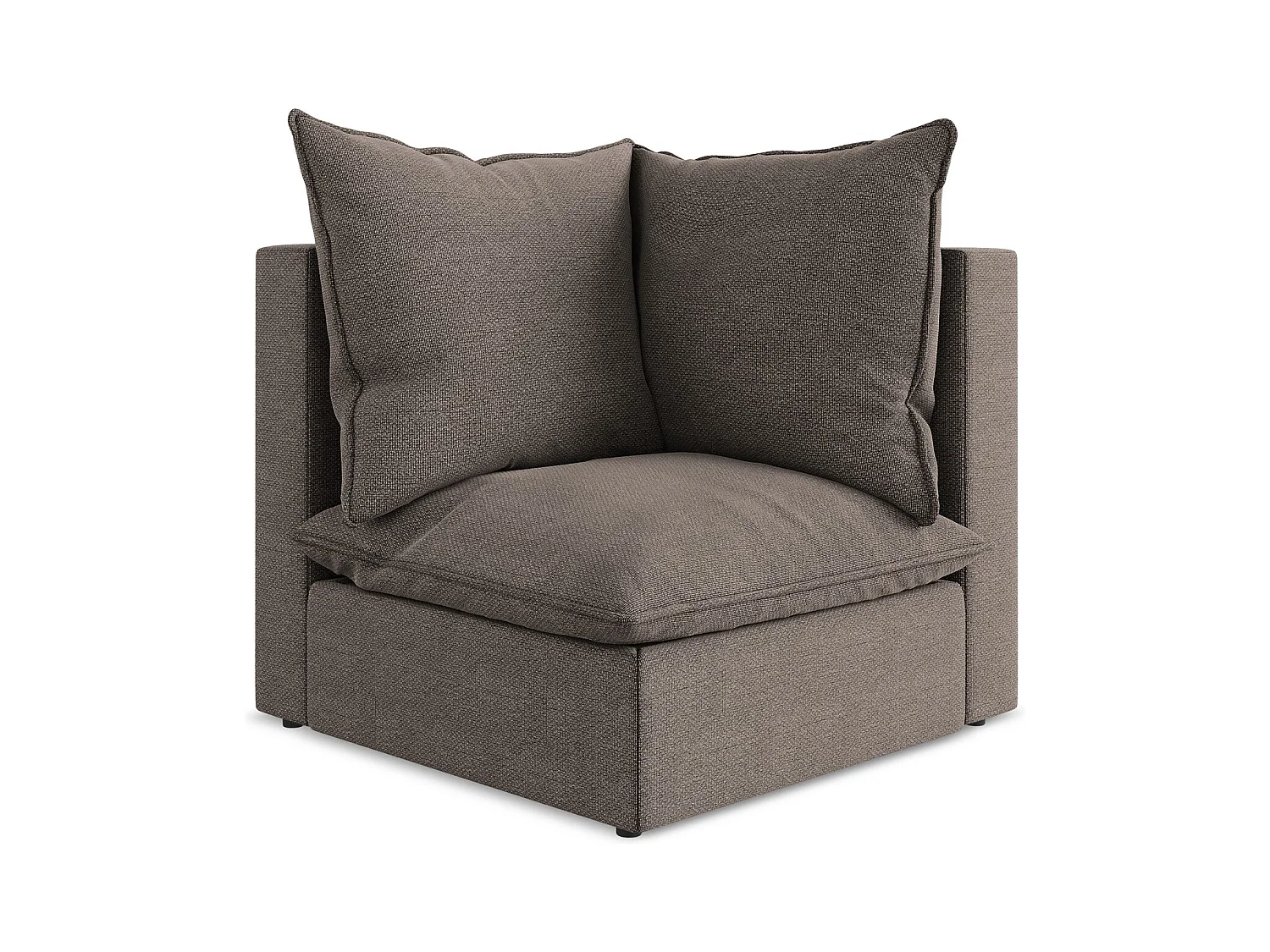 Modular - Ecksofa - Bouclé - Schokolade - MANAO