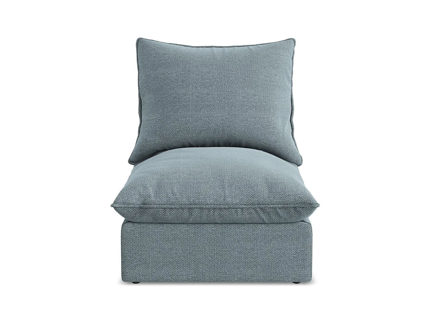 Fauteuil pour canapé modulable en tissu bouclette - jeans - MANAO