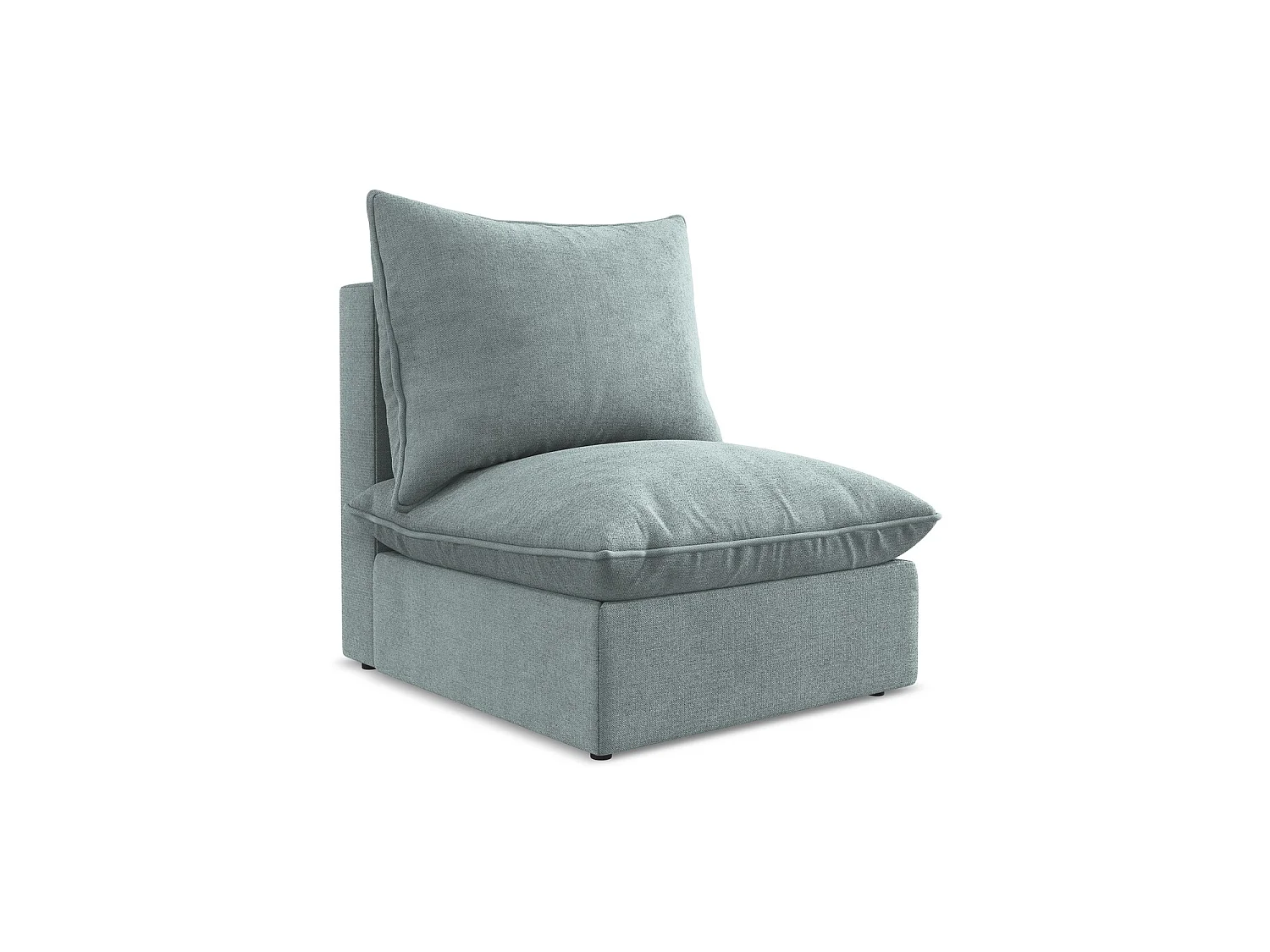Bankmodule midden van jeans textuurstof - RAVENNA