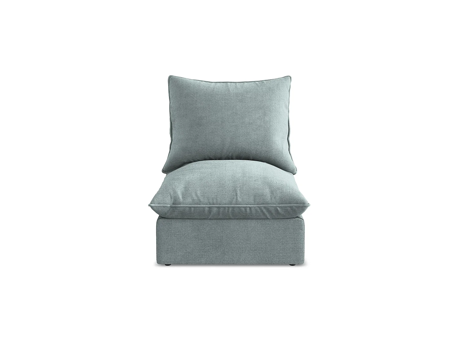 Bankmodule midden van jeans textuurstof - RAVENNA