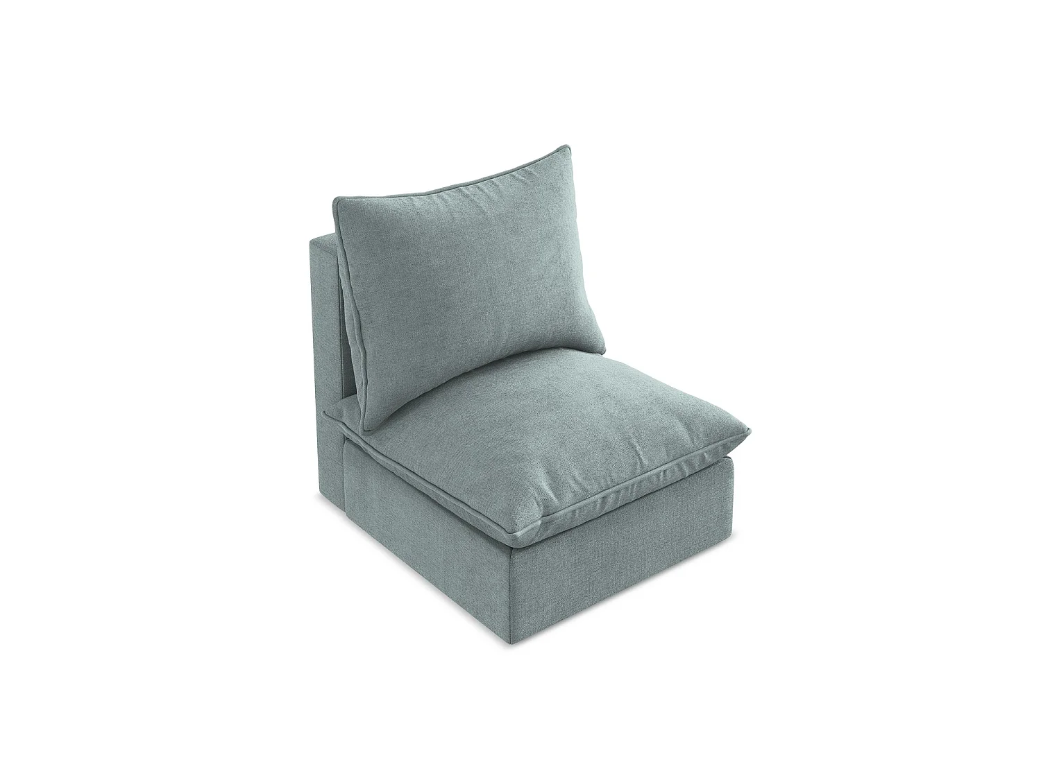 Bankmodule midden van jeans textuurstof - RAVENNA