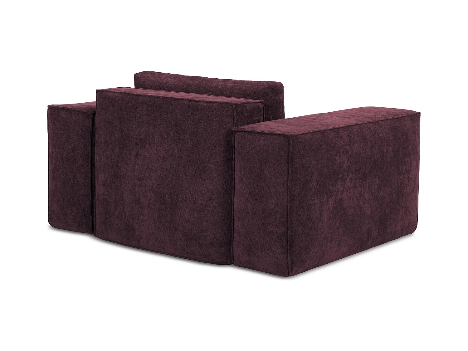 en tissu chenille - bordeaux - HANA