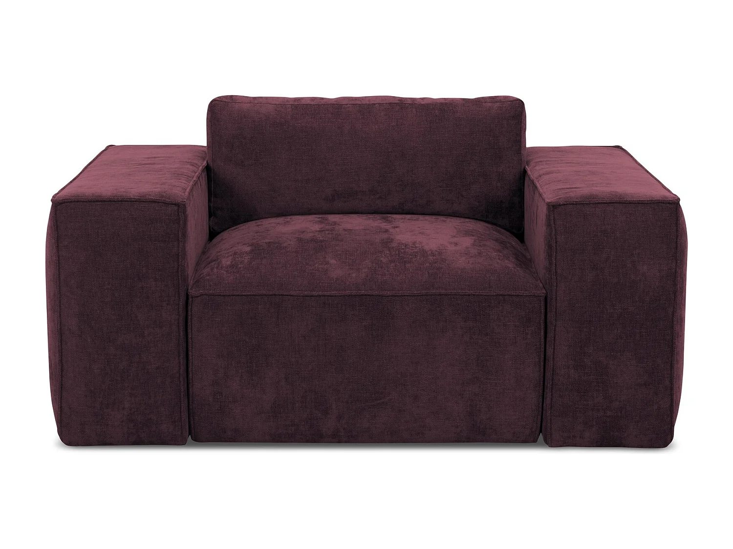 - z tkaniny szenilowej - bordo - HANA