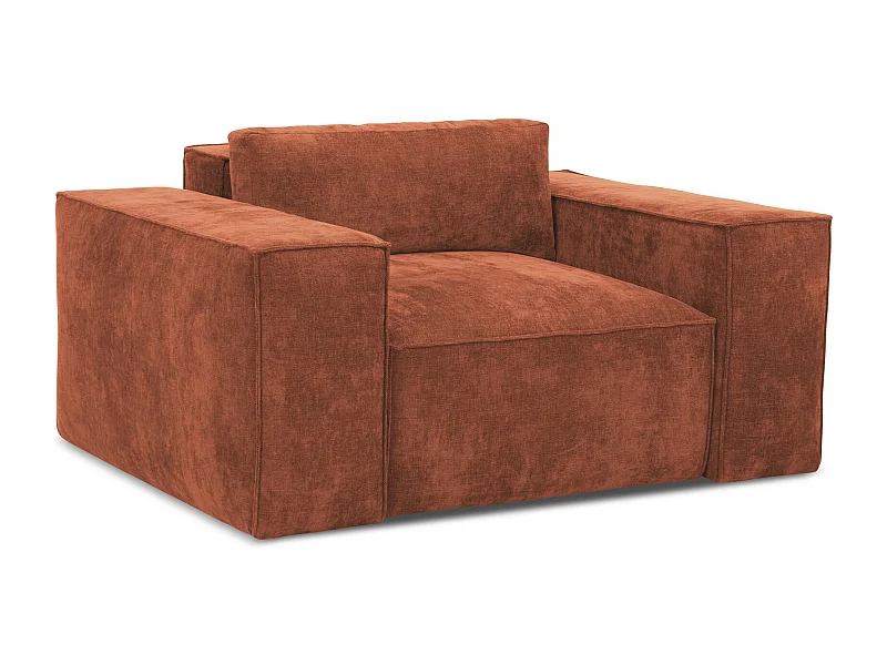 Schlafsessel - - Chenille - Terrakotta - HANA