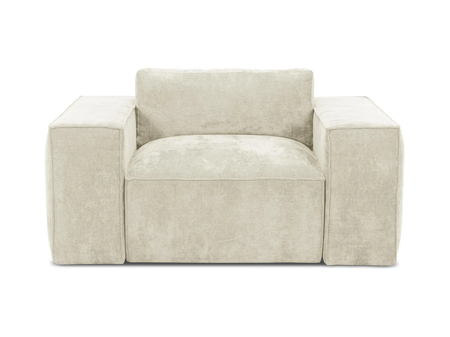 en tissu chenille - beige - HANA