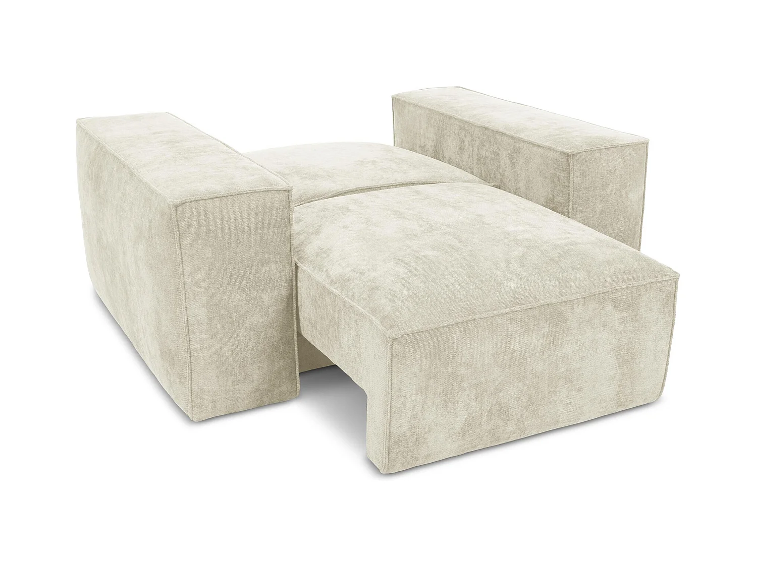 en tissu chenille - beige - HANA