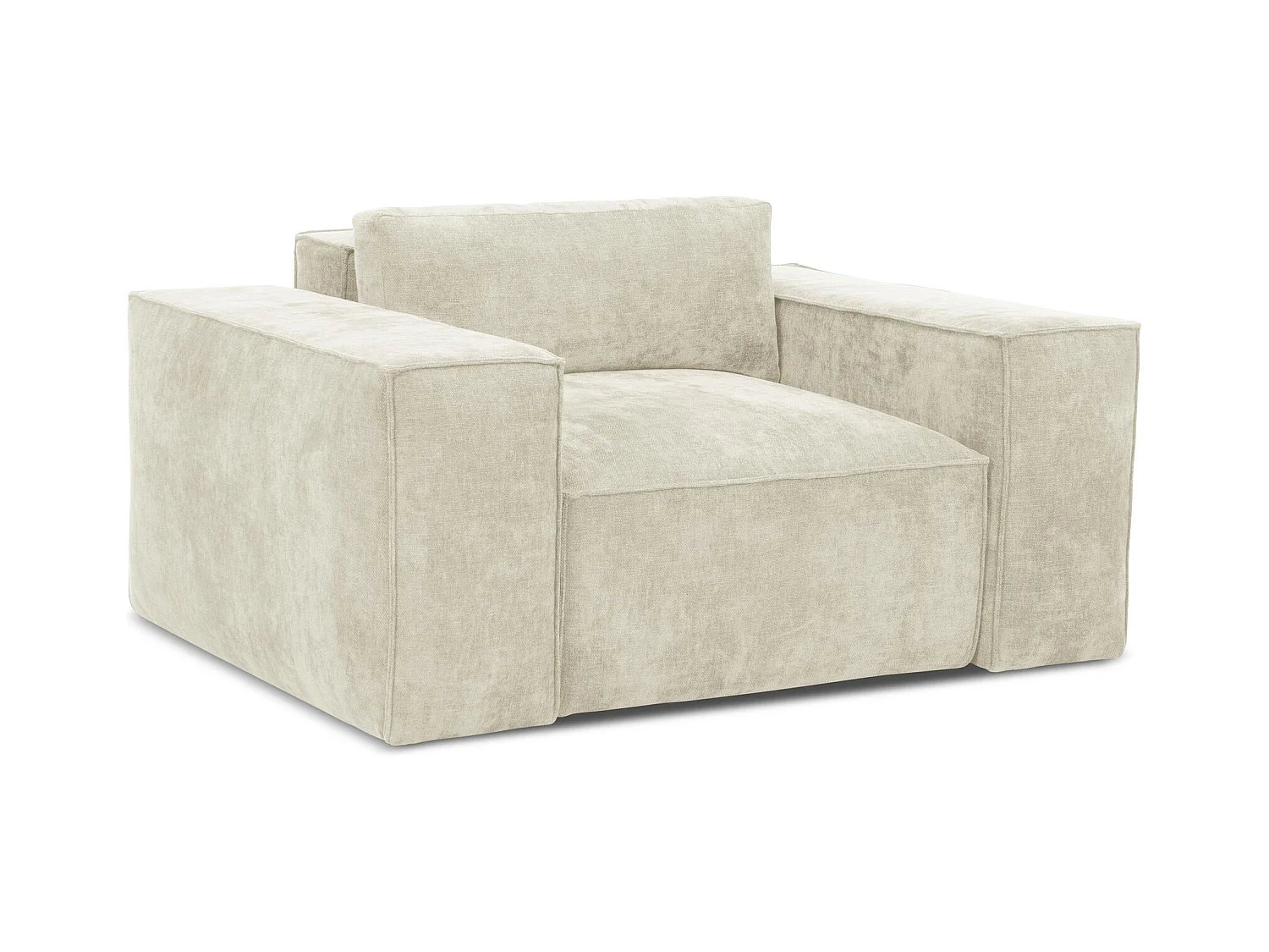 en tissu chenille - beige - HANA