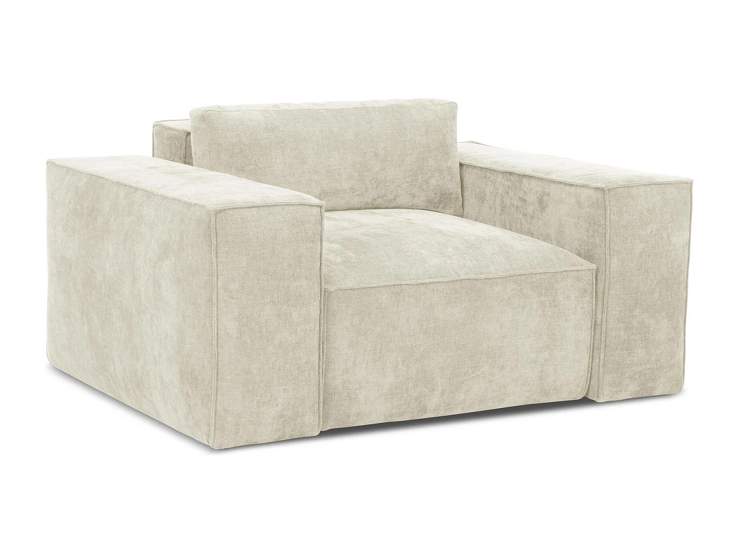 en tissu chenille - beige - HANA