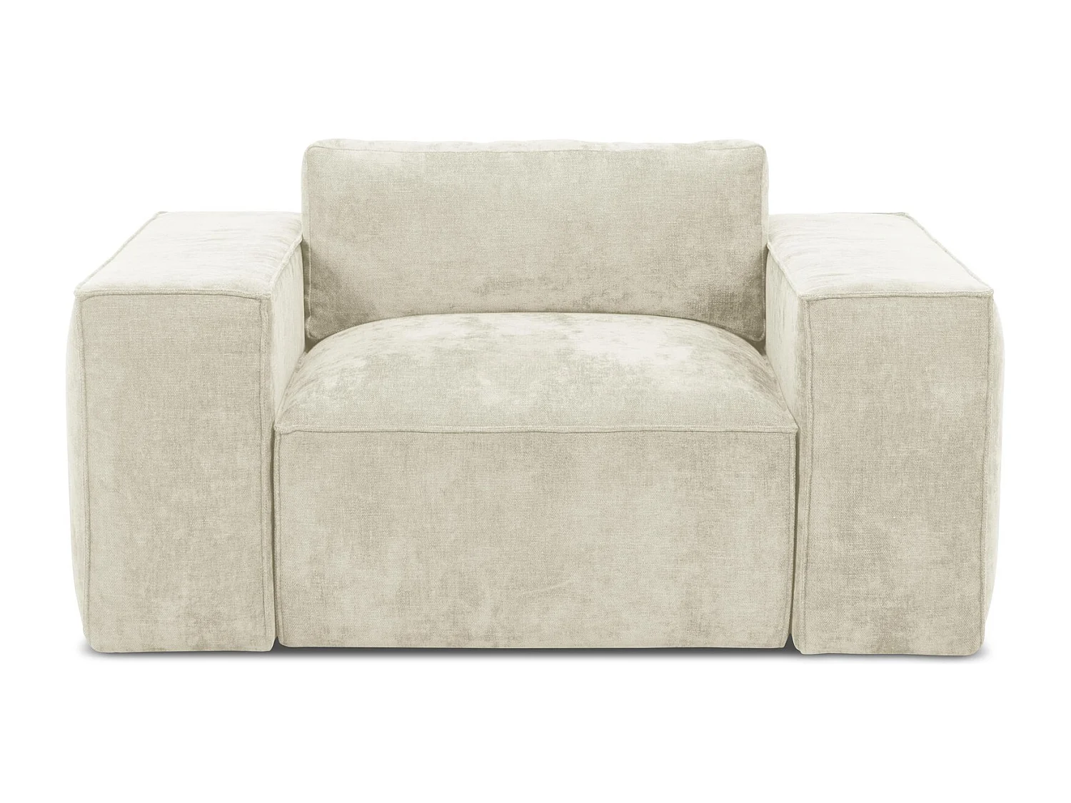 en tissu chenille - beige - HANA