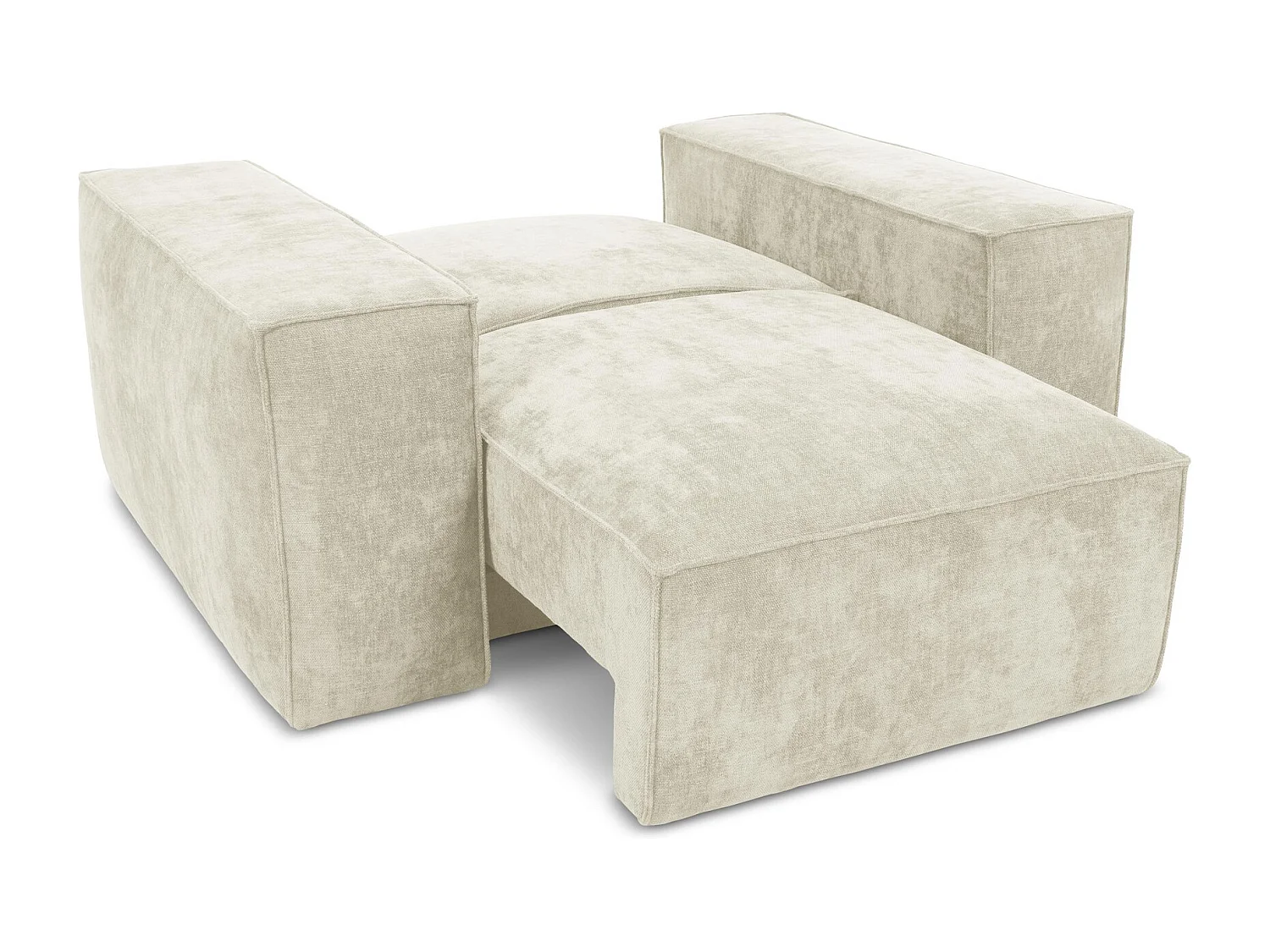 en tissu chenille - beige - HANA