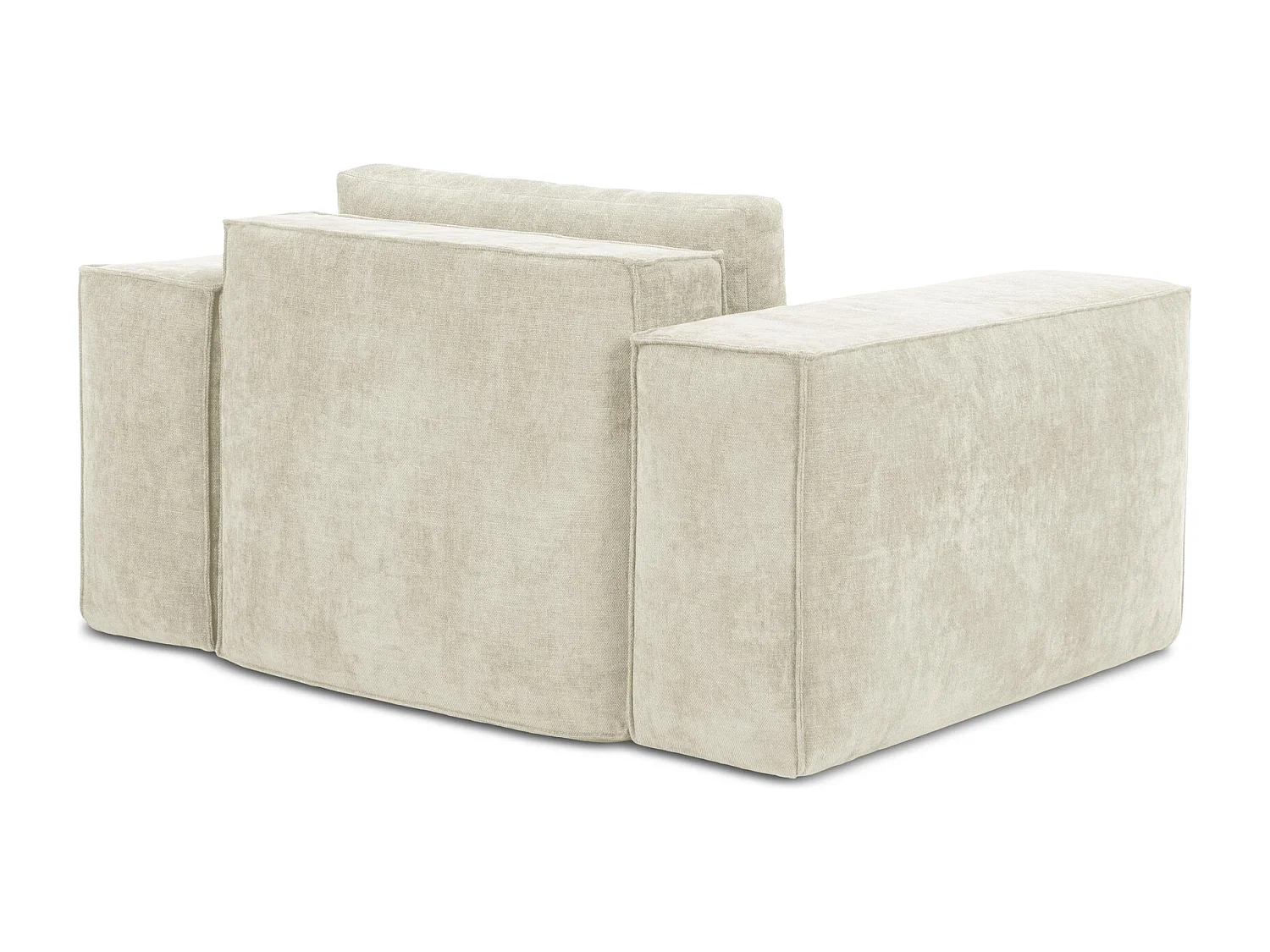 en tissu chenille - beige - HANA