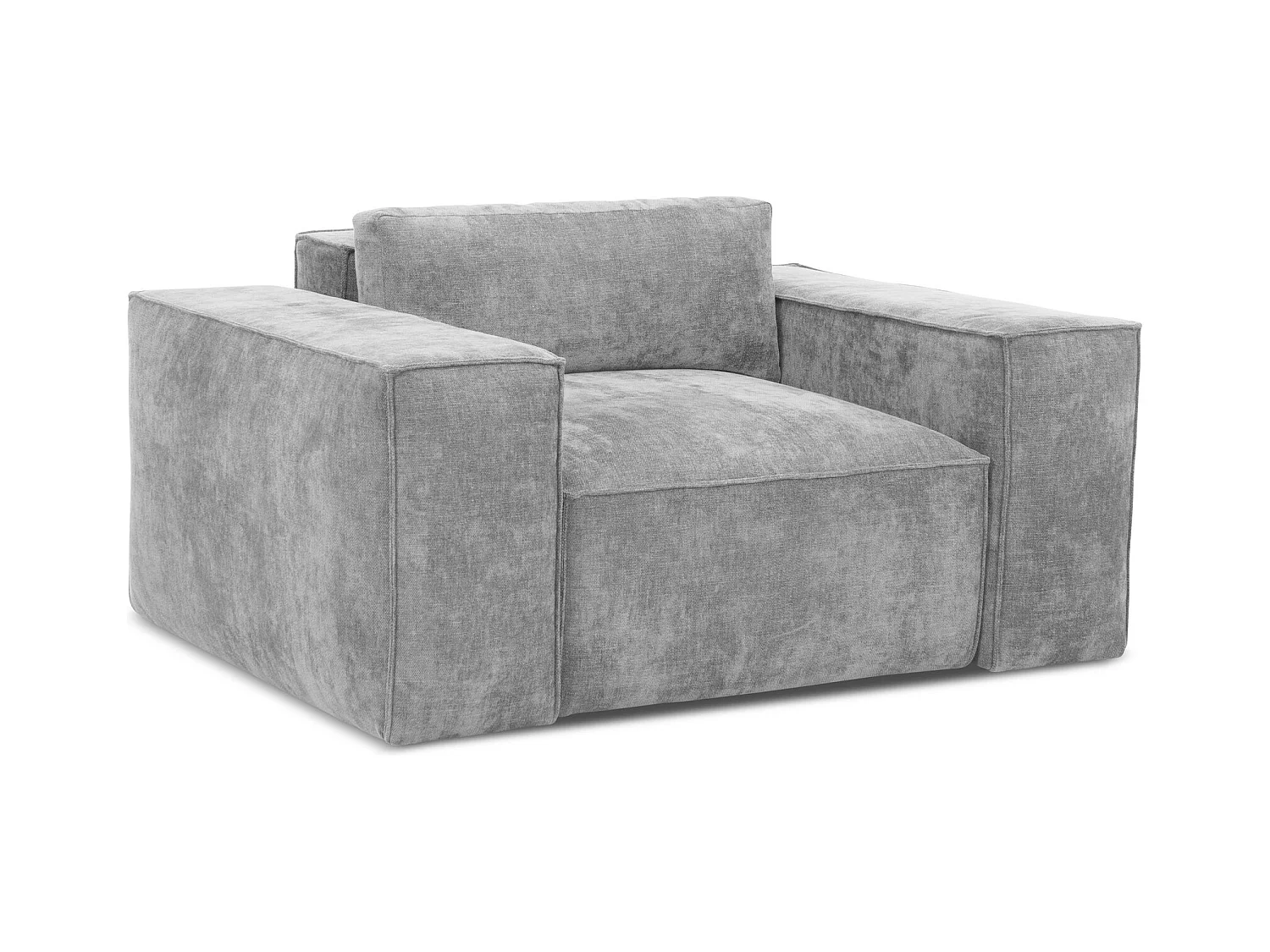 Schlafsessel - - Chenille - Hellgrau - HANA