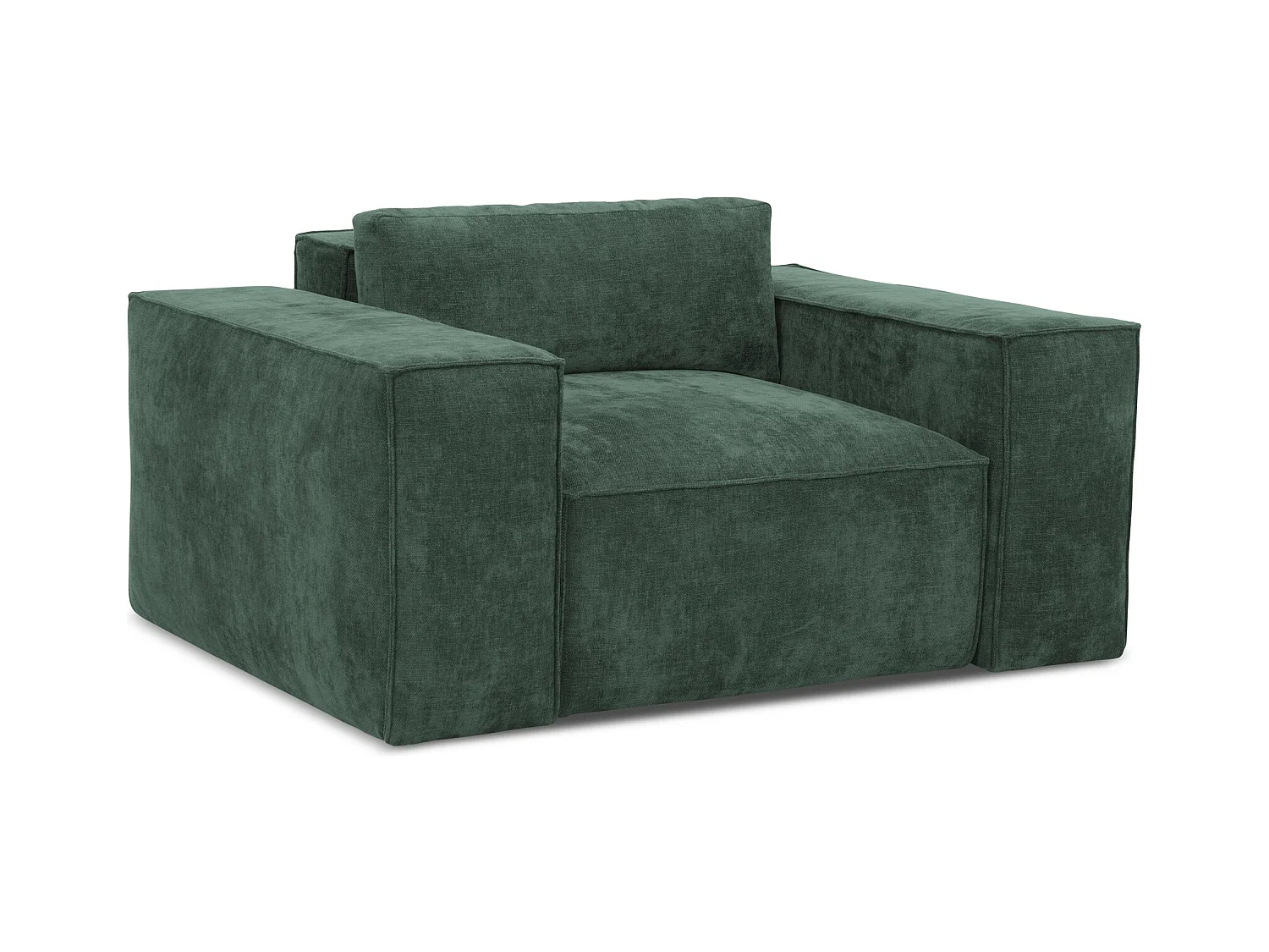 en tissu chenille - vert - HANA