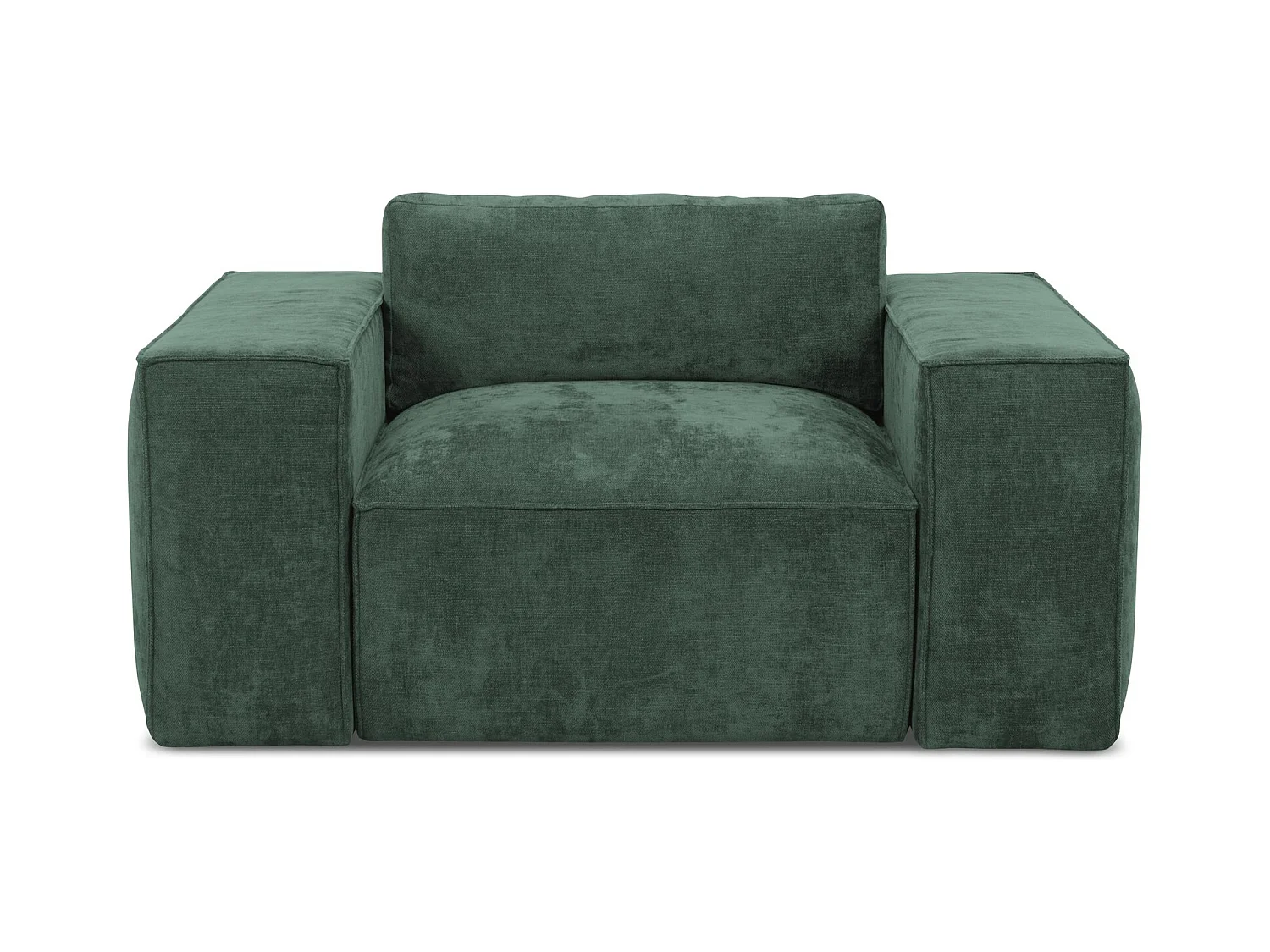 en tissu chenille - vert - HANA