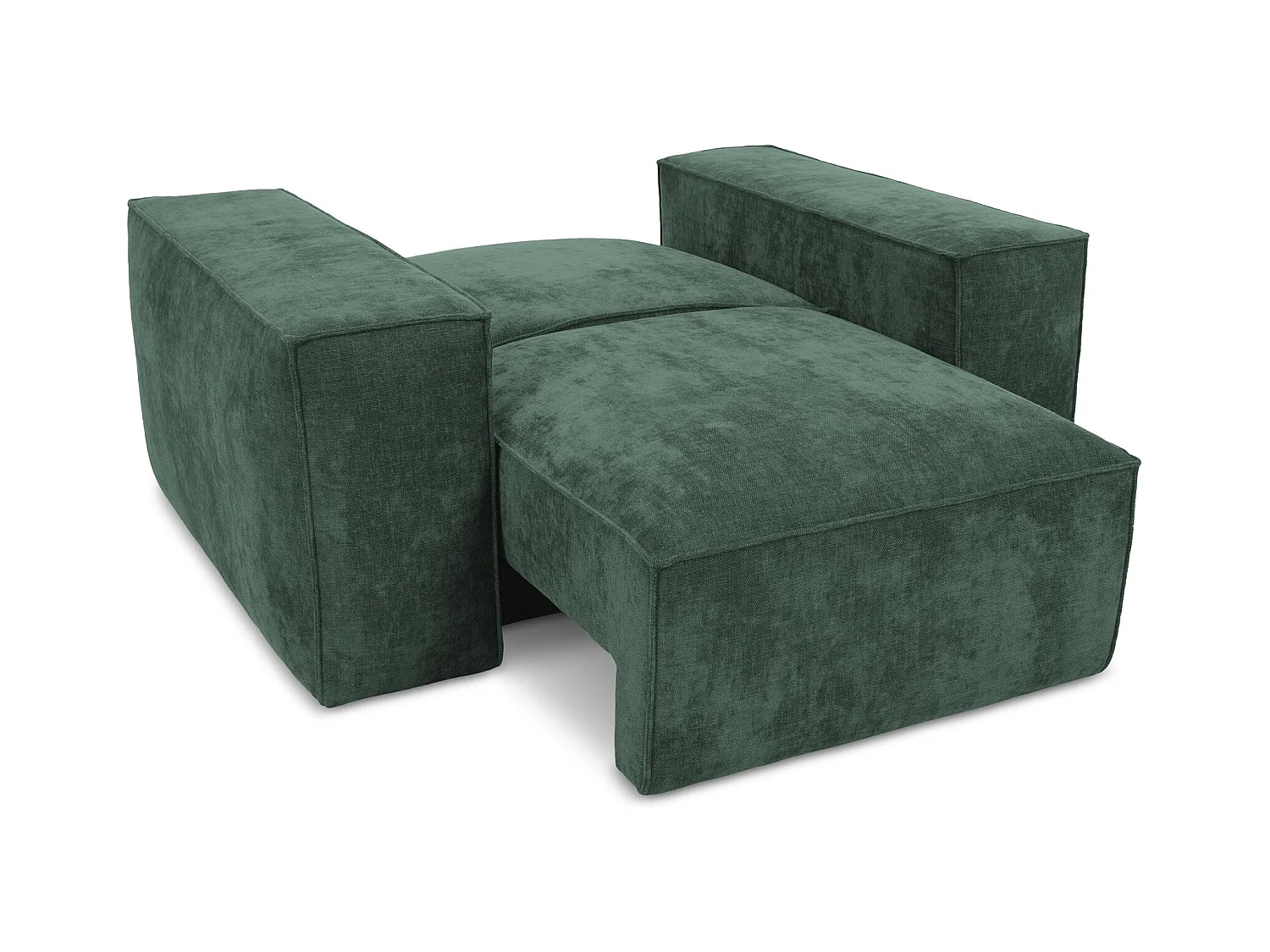 en tissu chenille - vert - HANA