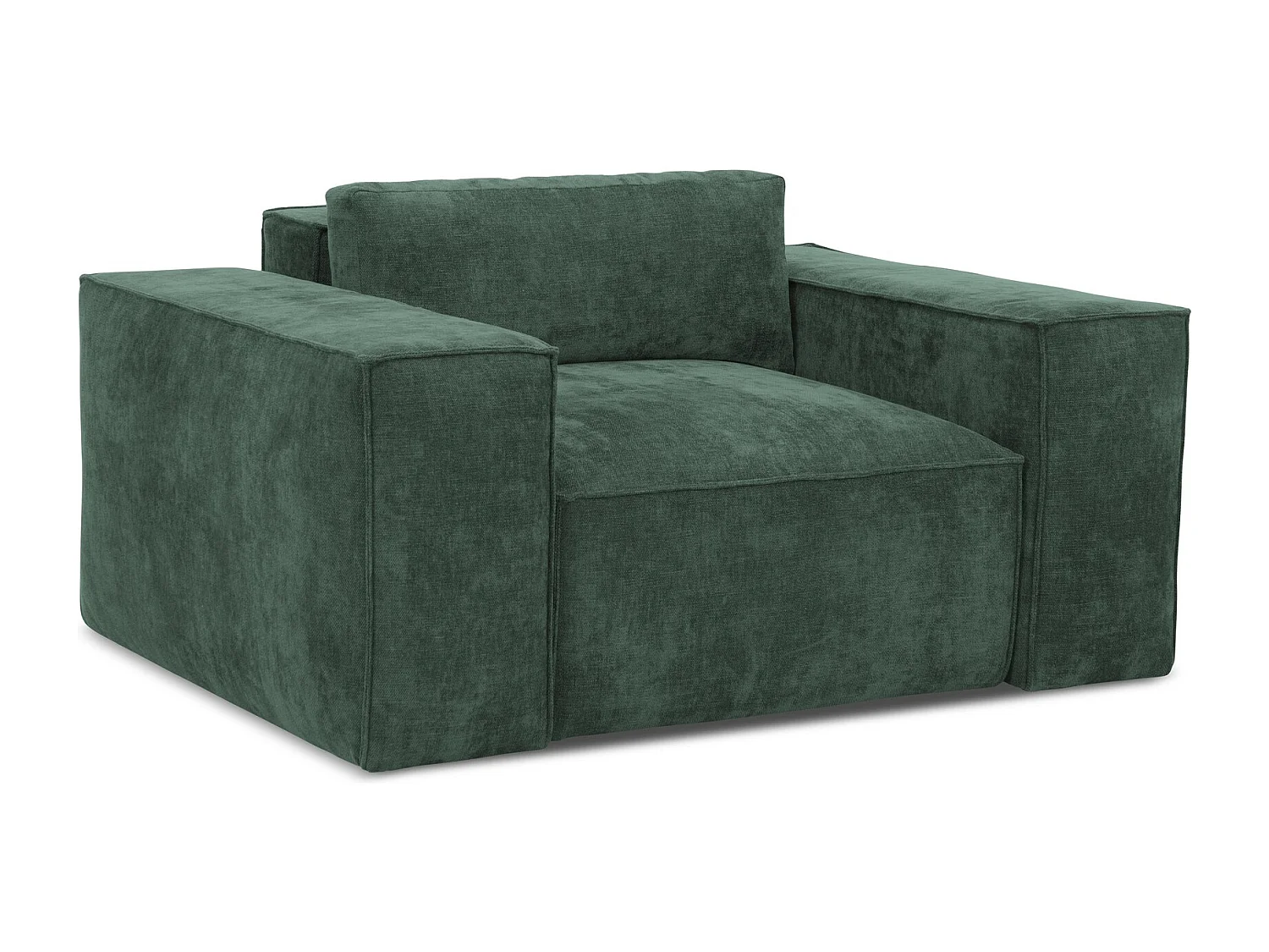 en tissu chenille - vert - HANA