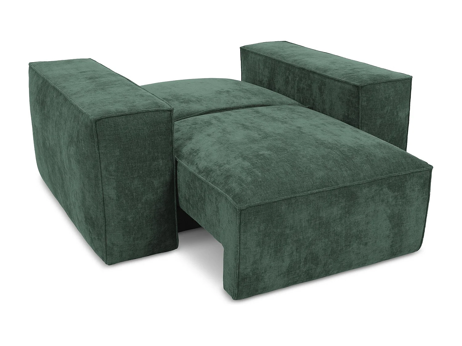 en tissu chenille - vert - HANA