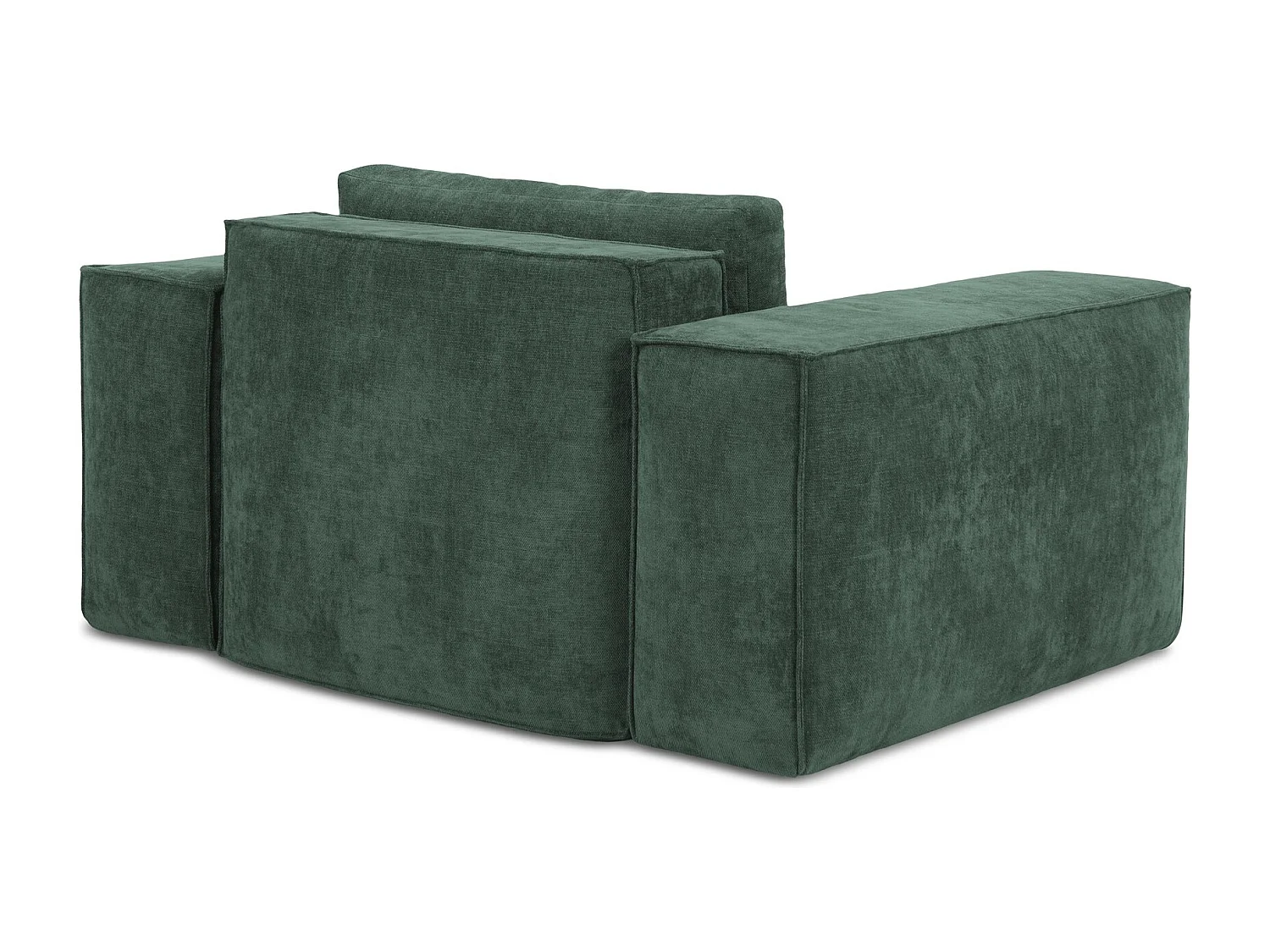 en tissu chenille - vert - HANA