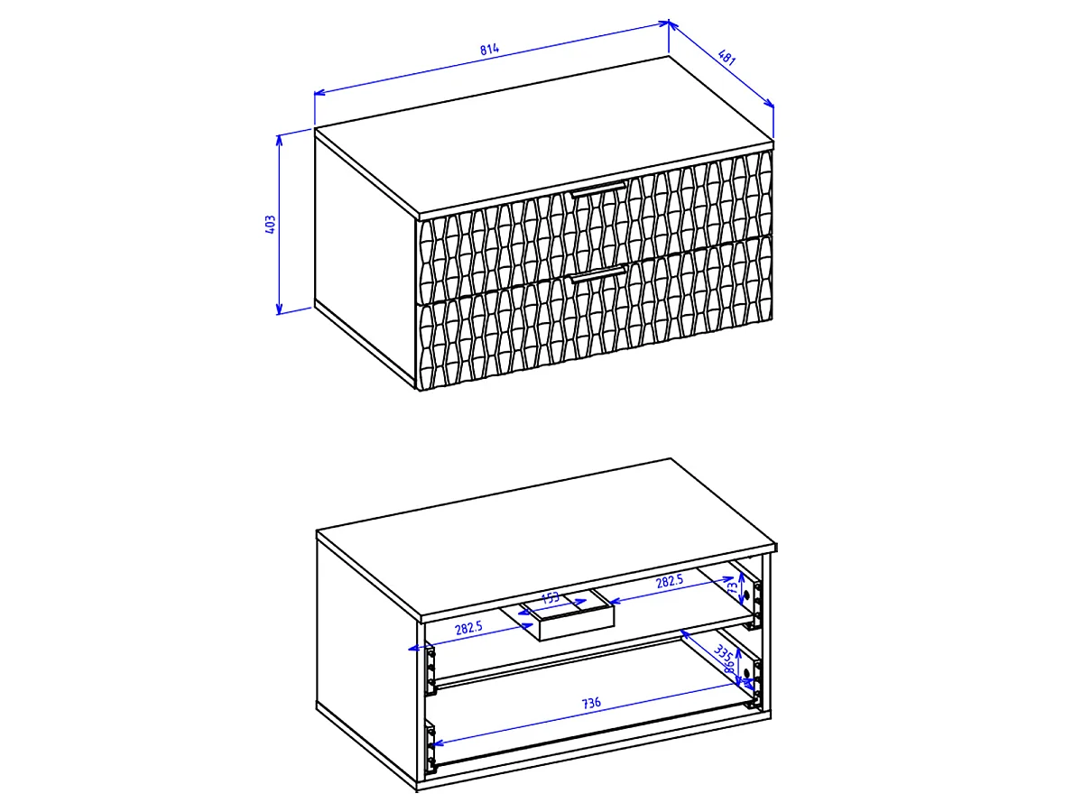 Ensemble meuble sous-vasque 80cm a stĺpik Nevia Drevo a Čierna