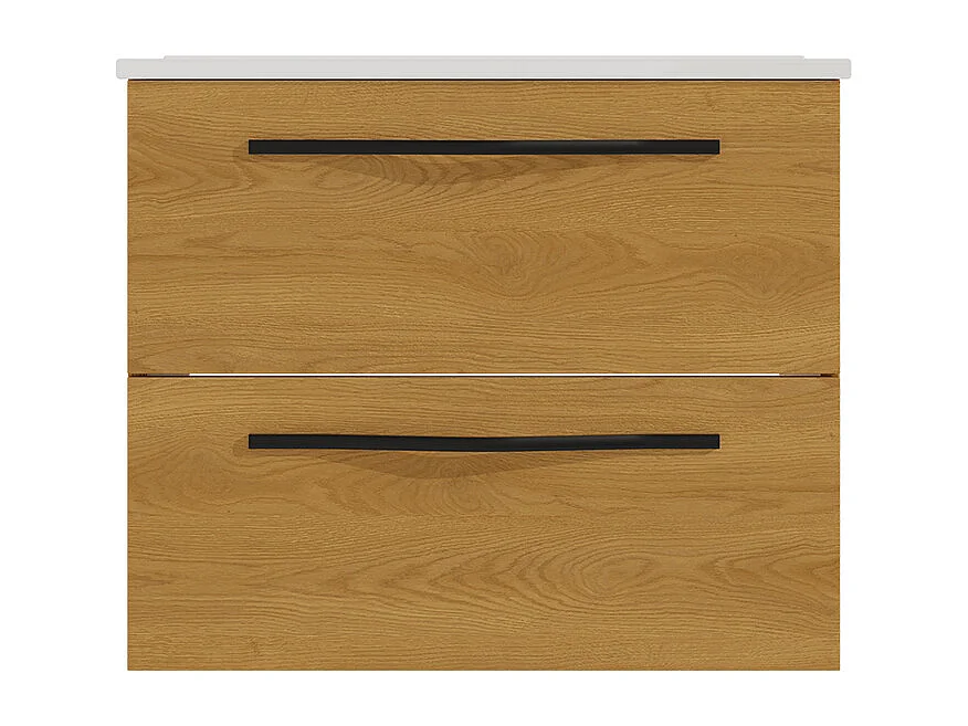 Meuble simple vasque encastrée 60 cm Douglas Bois