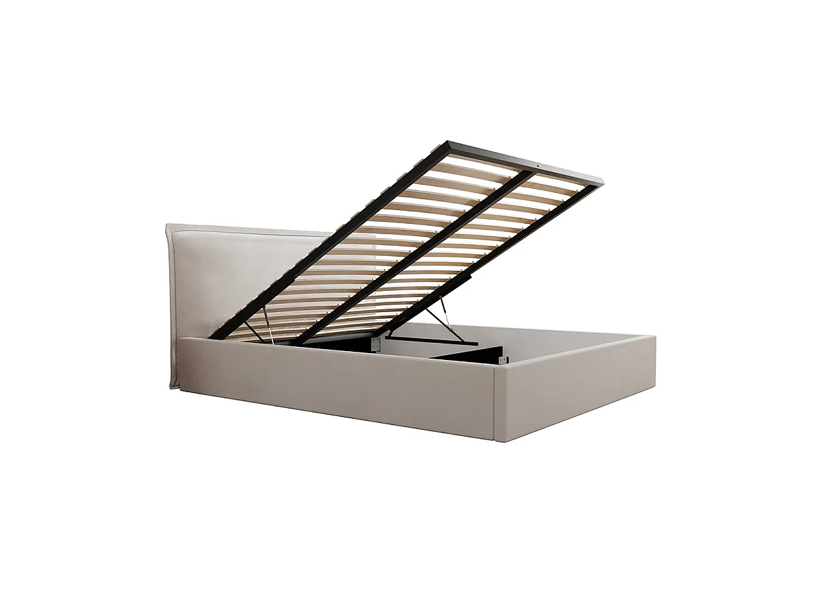 Boxseng 160x200 inkl. lamelbund Velis Off-white