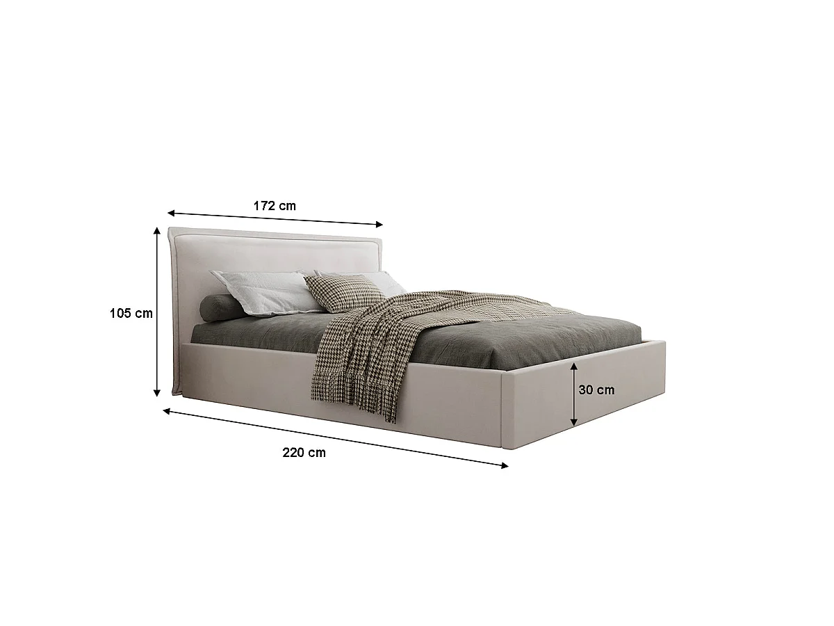 Boxseng 160x200 inkl. lamelbund Velis Off-white