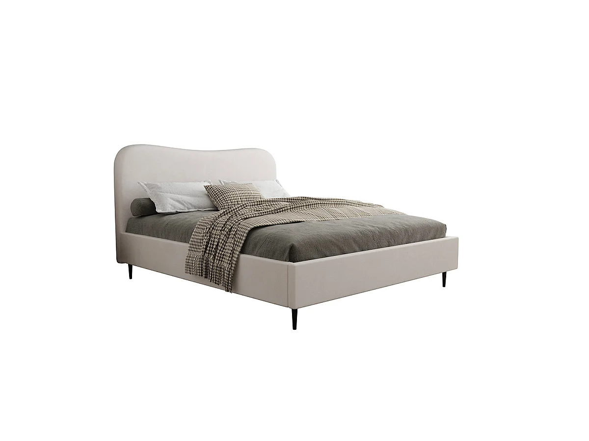 Boxseng 160x200 inklusive lamelbund Gemma Off-white