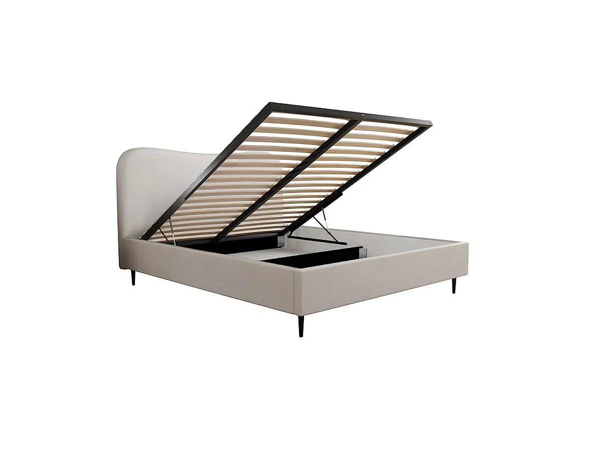 Boxseng 160x200 inklusive lamelbund Gemma Off-white