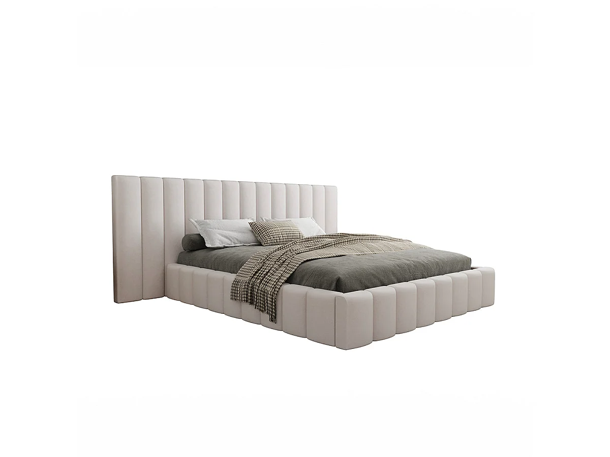Off-white Kira boxseng 160x200 inklusive lamelbund