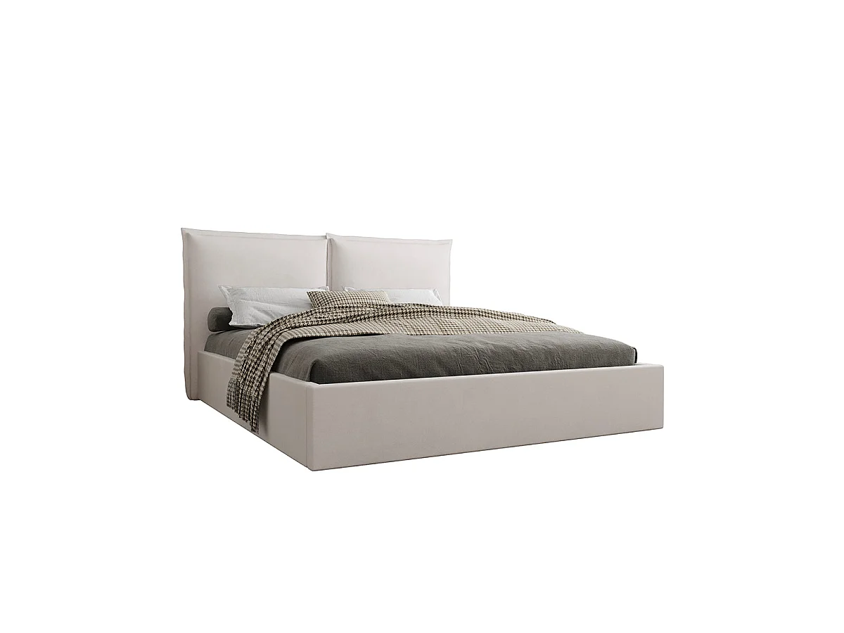 Off-white Sandro 160x200 boxseng inkl. lamelbund