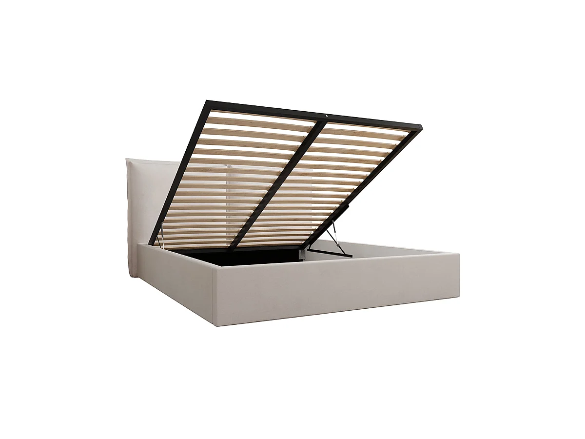 Off-white Sandro 160x200 boxseng inkl. lamelbund