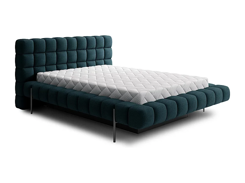 Lit coffre 160x200 sommier inclus Ezio Bleu