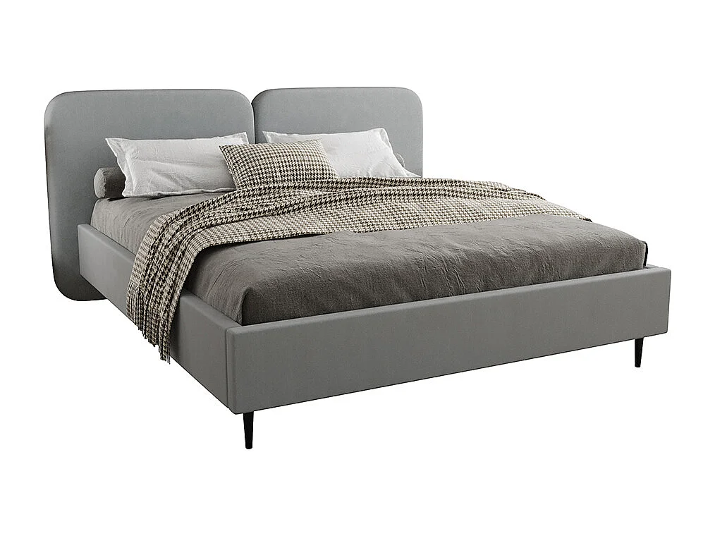 Lit coffre 160x200 sommier inclus Luz Gris