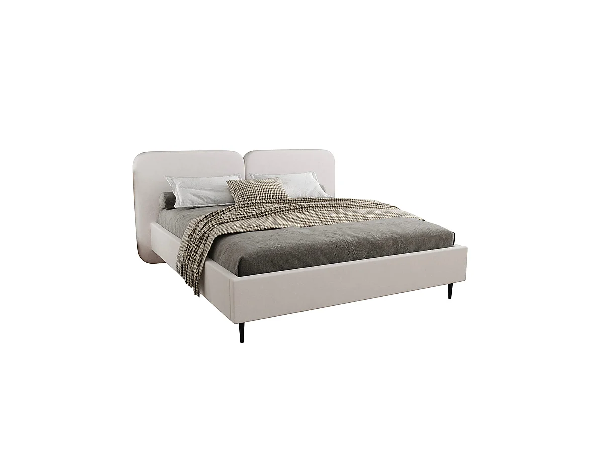 Off-white Luz boxseng 160x200 inklusive lamelbund