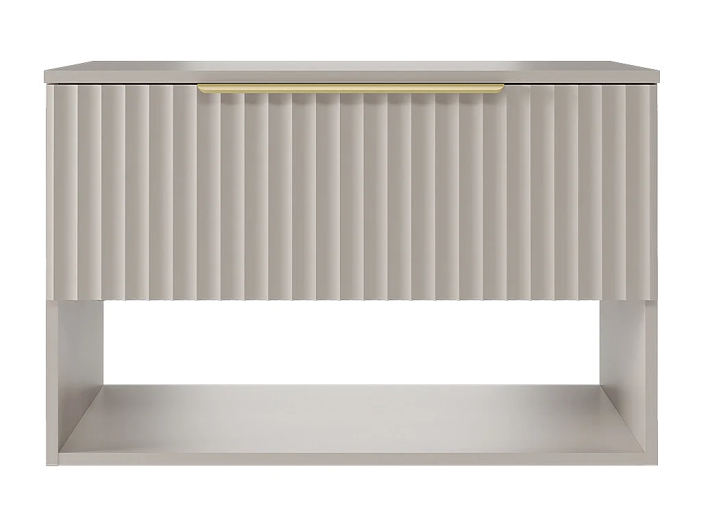 Meuble sous-vasque 80 cm plan de toilette Dania Cachemire