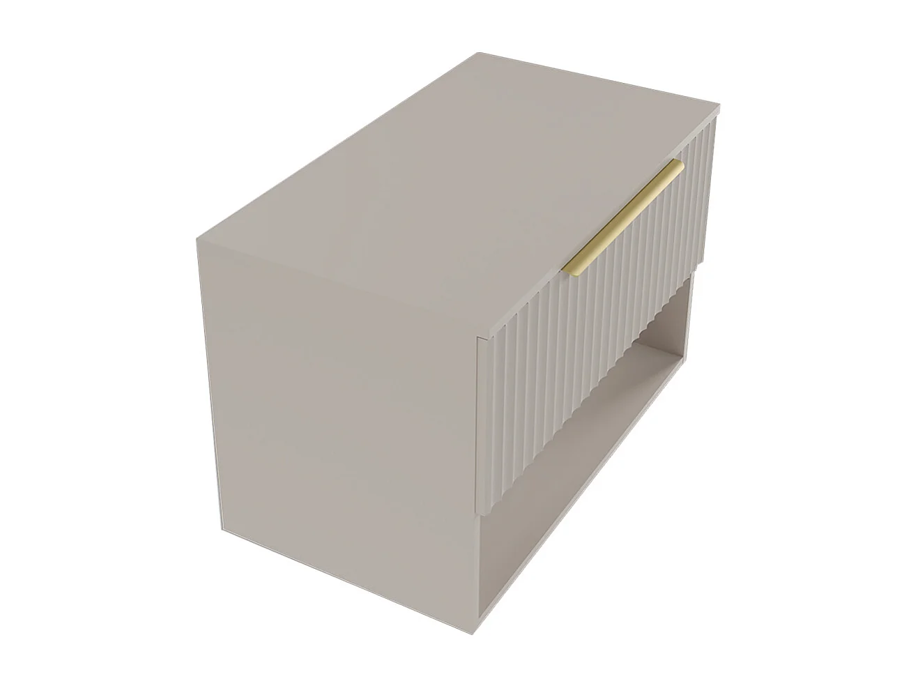 Meuble sous-vasque 80 cm plan de toilette Dania Cachemire