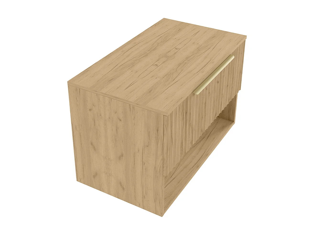 Meuble sous-vasque 80 cm plan de toilette Dania Bois