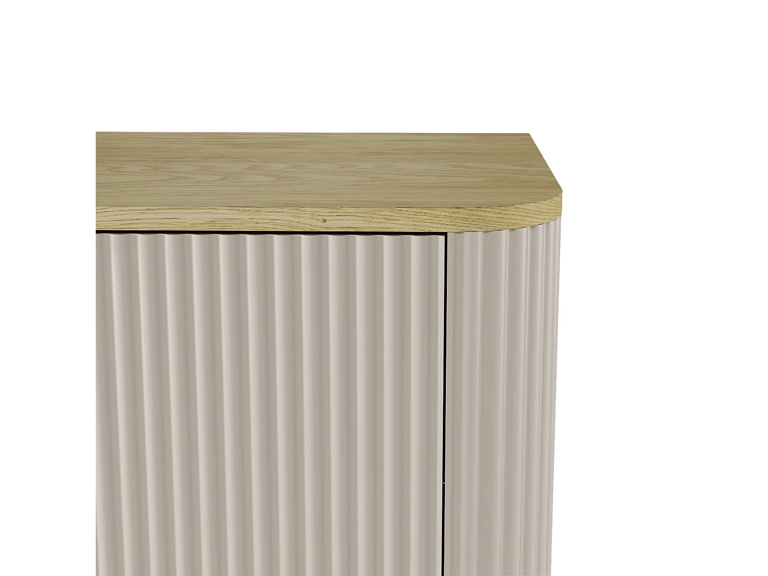 Meuble sous-vasque 80 cm plan de toilette Yuval Cachemire et Bois