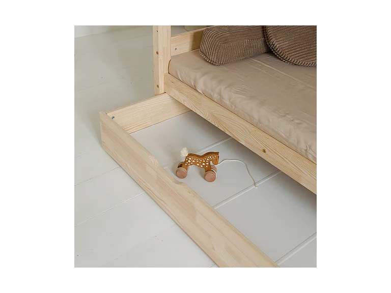 Lit superposé 90x200 sommiers et tiroir inclus Anaëlle Bois