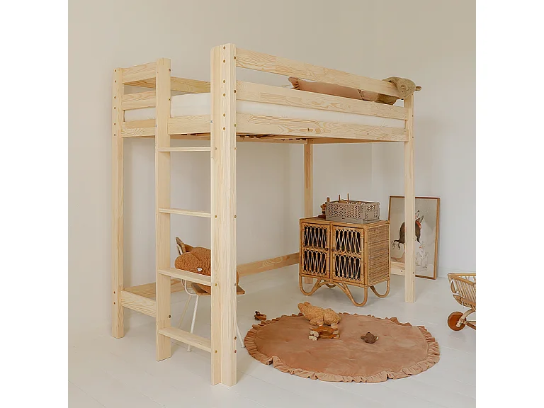 Halfhoogslaper 90x200 inclusief lattenbodem Anaëlle Bois